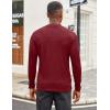 imageCOOFANDY Mens Mock Turtleneck Long Sleeve Shirts Slim Fit Basic TShirt Lightweight Ribbed Pullover Sweater1 Packwine Red