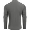imageCOOFANDY Mens Mock Turtleneck Long Sleeve Shirts Slim Fit Basic TShirt Lightweight Ribbed Pullover Sweater2 Packblack  Dark Grey