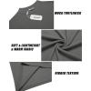 imageCOOFANDY Mens Mock Turtleneck Long Sleeve Shirts Slim Fit Basic TShirt Lightweight Ribbed Pullover Sweater2 Packblack  Dark Grey