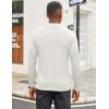 imageCOOFANDY Mens Mock Turtleneck Long Sleeve Shirts Slim Fit Basic TShirt Lightweight Ribbed Pullover Sweater2 Packblack  White