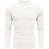 imageCOOFANDY Mens Mock Turtleneck Long Sleeve Shirts Slim Fit Basic TShirt Lightweight Ribbed Pullover Sweater2 Packblack  White