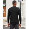 imageCOOFANDY Mens Mock Turtleneck Long Sleeve Shirts Slim Fit Basic TShirt Lightweight Ribbed Pullover Sweater2 Packblack  Wine Red