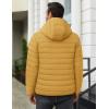 imageCOOFANDY Mens Packable Puffer Jacket Lightweight Hooded Insulated Winter Coat Windproof Zipper Down JacketYellow