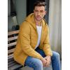 imageCOOFANDY Mens Packable Puffer Jacket Lightweight Hooded Insulated Winter Coat Windproof Zipper Down JacketYellow