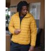 imageCOOFANDY Mens Packable Puffer Jacket Lightweight Hooded Insulated Winter Coat Windproof Zipper Down JacketYellow