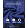 imageCOOFANDY Mens Quarter Pullover Quilted Sweatshirt Casual Knit Long Sleeve Mock Neck Sweater Waffle Collared PulloverBlue
