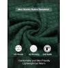 imageCOOFANDY Mens Quarter Pullover Quilted Sweatshirt Casual Knit Long Sleeve Mock Neck Sweater Waffle Collared PulloverGreen