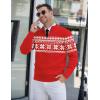 imageCOOFANDY Mens Quarter Zip Pullover Slim Fit Lightweight Knit Pullover Sweaters Casual Polo SweaterChristmas Red  White