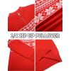 imageCOOFANDY Mens Quarter Zip Pullover Slim Fit Lightweight Knit Pullover Sweaters Casual Polo SweaterChristmas Red  White