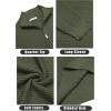 imageCOOFANDY Mens Quarter Zip Sweaters Slim Fit Lightweight Cotton Knitted Casual Mock Neck Pullover SweatersArmy Green