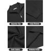 imageCOOFANDY Mens Quarter Zip Sweaters Slim Fit Lightweight Cotton Knitted Casual Mock Neck Pullover SweatersBlack