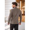 imageCOOFANDY Mens Quarter Zip Sweaters Slim Fit Lightweight Cotton Knitted Casual Mock Neck Pullover SweatersCamel