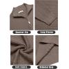 imageCOOFANDY Mens Quarter Zip Sweaters Slim Fit Lightweight Cotton Knitted Casual Mock Neck Pullover SweatersCamel