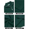 imageCOOFANDY Mens Quarter Zip Sweaters Slim Fit Lightweight Cotton Knitted Casual Mock Neck Pullover SweatersDark Green