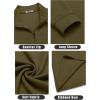 imageCOOFANDY Mens Quarter Zip Up Pullover Lightweight Mock Neck Sweatshirt Casual Long Sleeve Polo ShirtArmy Green