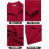 imageCOOFANDY Mens Quarter Zip Up Pullover Lightweight Mock Neck Sweatshirt Casual Long Sleeve Polo ShirtDark Red