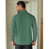 imageCOOFANDY Mens Quarter Zip Up Pullover Lightweight Mock Neck Sweatshirt Casual Long Sleeve Polo ShirtGreen