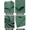 imageCOOFANDY Mens Quarter Zip Up Pullover Lightweight Mock Neck Sweatshirt Casual Long Sleeve Polo ShirtGreen