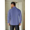 imageCOOFANDY Mens Quarter Zip Up Pullover Lightweight Mock Neck Sweatshirt Casual Long Sleeve Polo ShirtGrey Blue