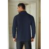imageCOOFANDY Mens Quarter Zip Up Pullover Lightweight Mock Neck Sweatshirt Casual Long Sleeve Polo ShirtNavy Blue