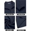 imageCOOFANDY Mens Quarter Zip Up Pullover Lightweight Mock Neck Sweatshirt Casual Long Sleeve Polo ShirtNavy Blue