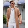 imageCOOFANDY Mens Quarter Zip Up Pullover Lightweight Mock Neck Sweatshirt Casual Long Sleeve Polo ShirtWhite