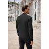 imageCOOFANDY Mens Quarter Zip Up Sweaters Slim Fit Casual Long Sleeve Knitted Mock Neck Pullover SweatersBlack