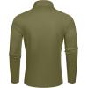 imageCOOFANDY Mens Slim Fit Basic Turtleneck TShirt Long Sleeve Solid T Shirts Casual Knit Pullover Thermal Tops1 Pack Army Green