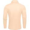 imageCOOFANDY Mens Slim Fit Basic Turtleneck TShirt Long Sleeve Solid T Shirts Casual Knit Pullover Thermal Tops1 Pack Beige