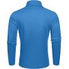 imageCOOFANDY Mens Slim Fit Basic Turtleneck TShirt Long Sleeve Solid T Shirts Casual Knit Pullover Thermal Tops1 Pack Blue