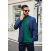 imageCOOFANDY Mens Slim Fit Basic Turtleneck TShirt Long Sleeve Solid T Shirts Casual Knit Pullover Thermal Tops1 Pack Dark Green