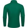 imageCOOFANDY Mens Slim Fit Basic Turtleneck TShirt Long Sleeve Solid T Shirts Casual Knit Pullover Thermal Tops1 Pack Dark Green