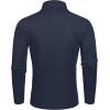 imageCOOFANDY Mens Slim Fit Basic Turtleneck TShirt Long Sleeve Solid T Shirts Casual Knit Pullover Thermal Tops1 Pack Navy Blue