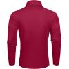 imageCOOFANDY Mens Slim Fit Basic Turtleneck TShirt Long Sleeve Solid T Shirts Casual Knit Pullover Thermal Tops1 Pack Wine Red