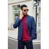 imageCOOFANDY Mens Slim Fit Basic Turtleneck TShirt Long Sleeve Solid T Shirts Casual Knit Pullover Thermal Tops1 Pack Wine Red