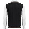 imageCOOFANDY Mens Sweater Vest V Neck Casual Sleeveless Pullover Striped Cable Knit Sweater VestBeige  Brown Stripe