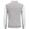 imageCOOFANDY Mens Sweater Vest V Neck Casual Sleeveless Pullover Striped Cable Knit Sweater VestLight Grey