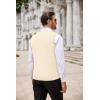 imageCOOFANDY Mens Sweater Vest V Neck Slim Fit Cable Knitted Sleeveless Pullover SweaterBeige