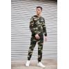 imageCOOFANDY Mens Tracksuit 2 Piece Hooded Athletic Sweatsuits Casual Running Jogging Sport Suit SetsGreen Camo