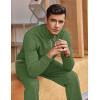 imageCOOFANDY Mens Tracksuit 2 Piece Relaxed Fit Halfzip Sweatsuits Athletic Running Jogging Suit SetsArmy Green