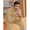 imageCOOFANDY Mens Tracksuit 2 Piece Relaxed Fit Halfzip Sweatsuits Athletic Running Jogging Suit SetsKhaki