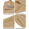 imageCOOFANDY Mens Tracksuit 2 Piece Relaxed Fit Halfzip Sweatsuits Athletic Running Jogging Suit SetsKhaki