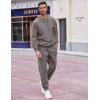 imageCOOFANDY Mens Tracksuit 2 Piece Sweatsuit Set Long Sleeve Pullover Athletic Suit For Sports Casual Fitness JoggingGrey