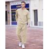 imageCOOFANDY Mens Tracksuit 2 Piece Sweatsuit Set Long Sleeve Pullover Athletic Suit For Sports Casual Fitness JoggingMoon Grey