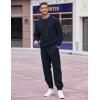 imageCOOFANDY Mens Tracksuit 2 Piece Sweatsuit Set Long Sleeve Pullover Athletic Suit For Sports Casual Fitness JoggingNavy Blue