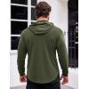 imageCOOFANDY Mens Workout Sweatshirts Long Sleeve Muscle Fit Athletic Gym Hoodies PulloverArmy Green 1