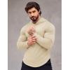imageCOOFANDY Mens Workout Sweatshirts Long Sleeve Muscle Fit Athletic Gym Hoodies PulloverBeige