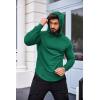 imageCOOFANDY Mens Workout Sweatshirts Long Sleeve Muscle Fit Athletic Gym Hoodies PulloverDeep Green