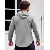 imageCOOFANDY Mens Workout Sweatshirts Long Sleeve Muscle Fit Athletic Gym Hoodies PulloverLight Grey 1