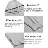 imageCOOFANDY Mens Workout Sweatshirts Long Sleeve Muscle Fit Athletic Gym Hoodies PulloverLight Grey 1